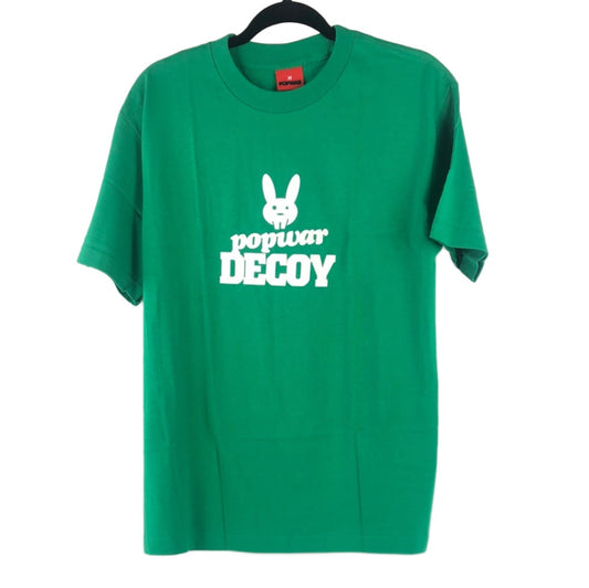 Pop War Bunny Chest Logo Green White Size M S/s Shirt
