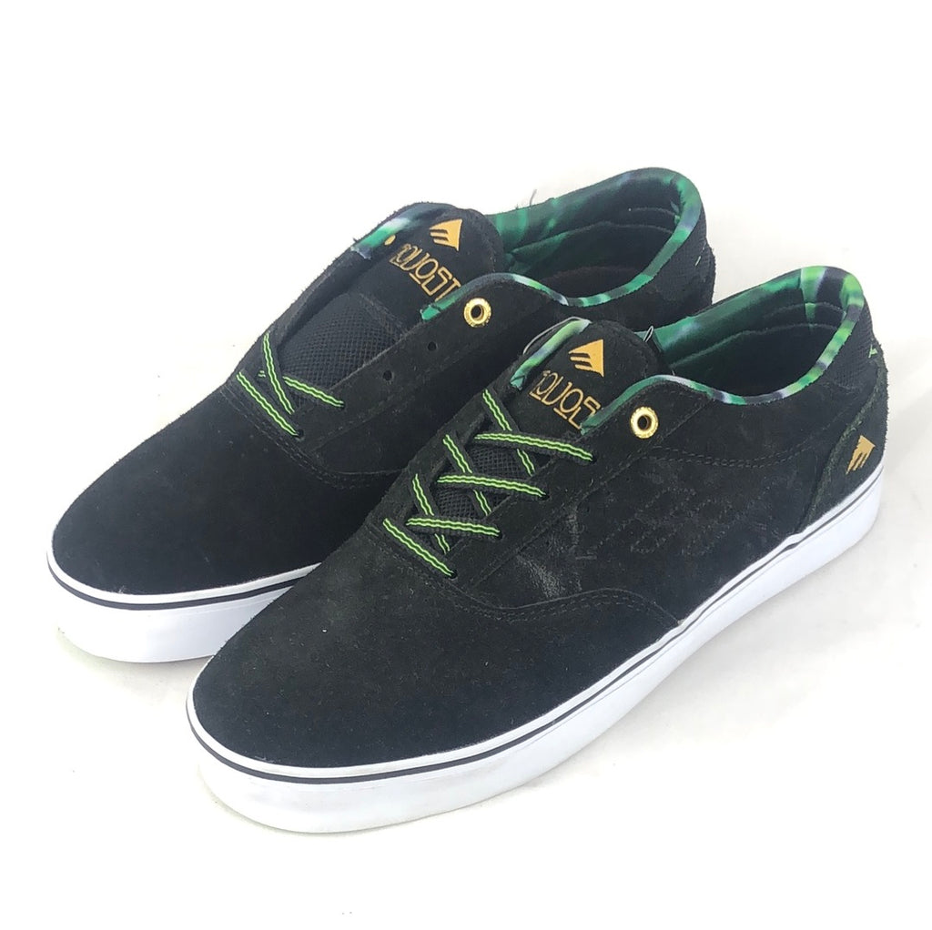 Emerica The Provost Black Green U.S. Men Size 9 western skate co