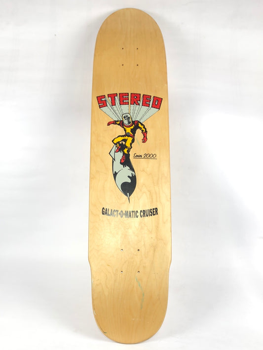 Stereo Galact-O-Matic Cruiser Series 2000 Woodgrain 8.475'' Skateboard Deck 1999
