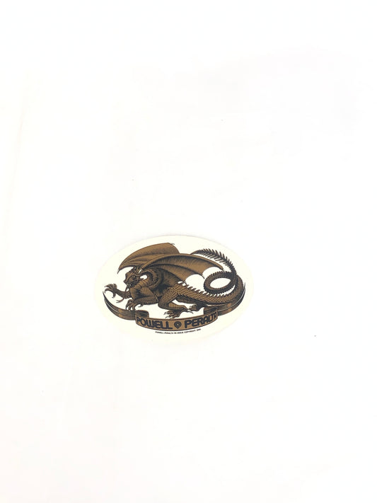 Powell Peralta Dragon Clear Gold Black 5" x 3.5" Vintage NOS Sticker