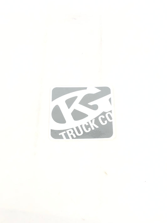 Grind King G Clear Silver 4" x 4.25" Vintage NOS Sticker