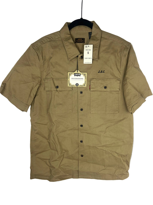 Levi's Levi's Skateboarding Collection L.S.C. Tan Black Size S Vintage Button up Jacket