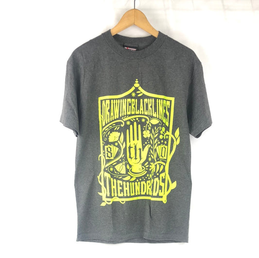 The Hundreds Chest Logo Black Lines Grey Green Size M S/s Shirt
