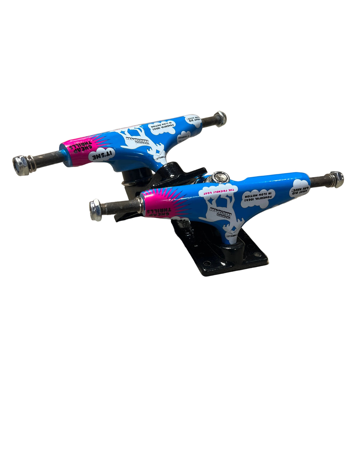 Royal 5.0 Crailtap Cheap Thrills Blue Pink White Black Size 7.75" Axle Vintage NOS Trucks