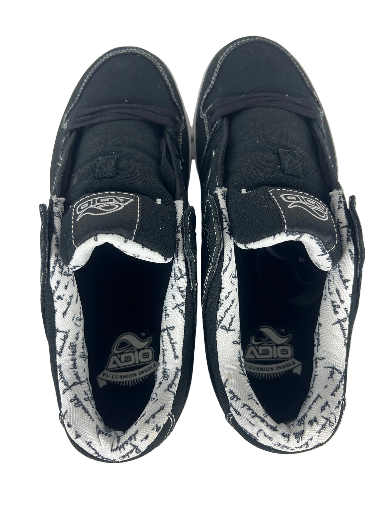 Adio Taro Black White Print Size US Size 10 Vintage Unreleased Sample Shoes