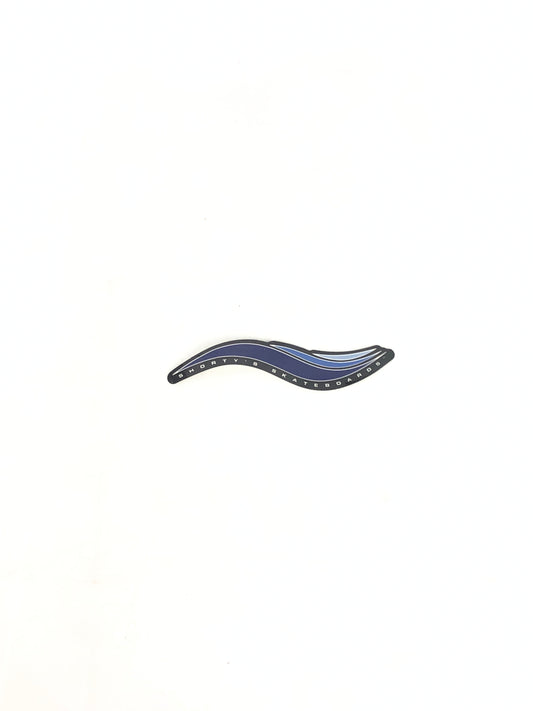 Shorty's Skateboards Chad Muska Wave Black Purple Blue 5" x 1.5 Vintage NOS Sticker