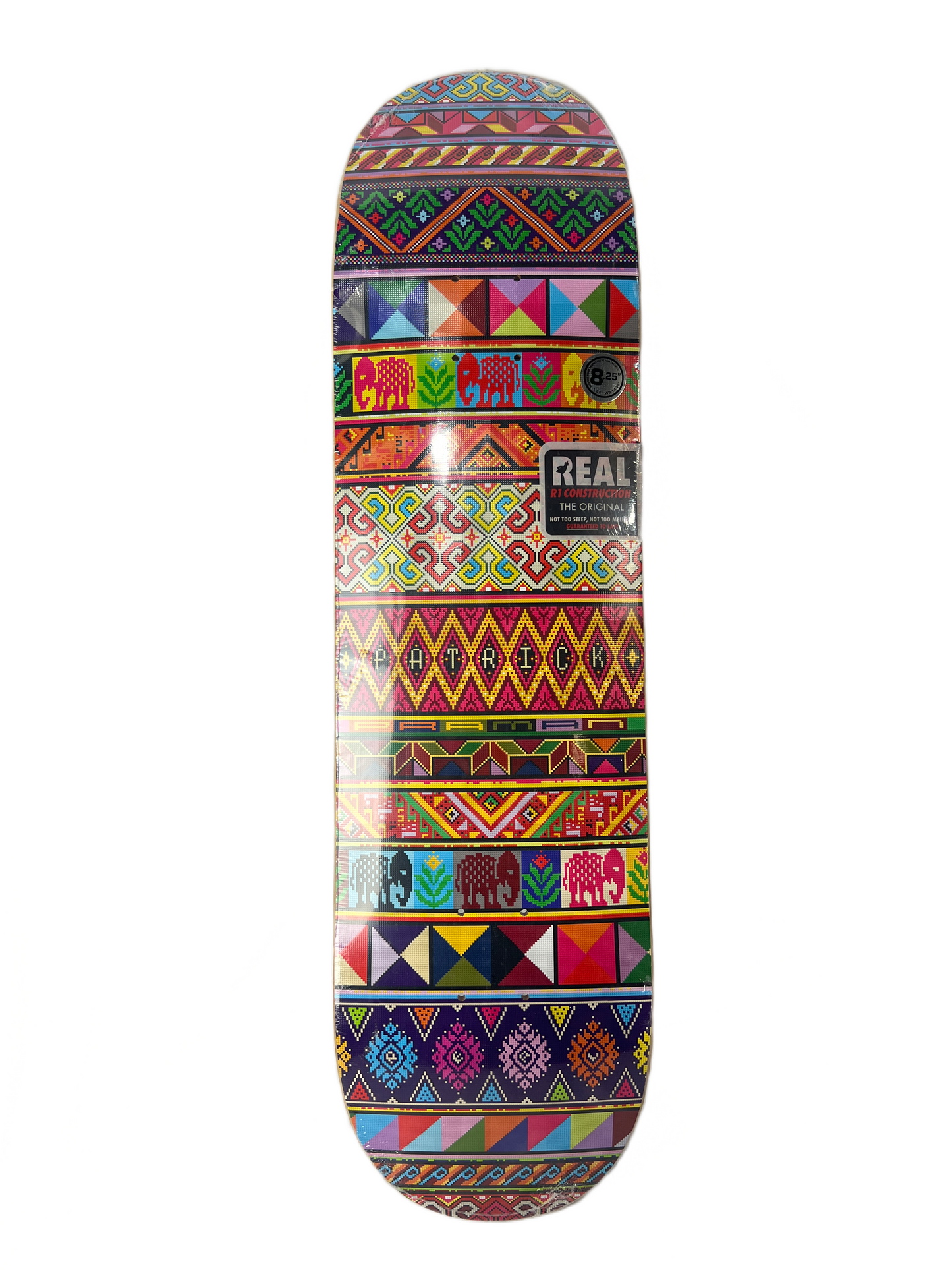 Real Patrick Praman Silk Debut Pro Model Multi Textured Slick Bottom Size 8.25" Vintage NOS Deck