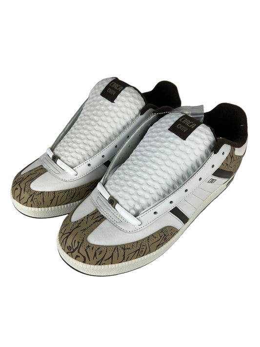 Circa C1rca Chad Muska CX114 Limited Edition Brown White Leather Print Size 11.0 Vintage Shoes With Original Zip Up C1rca Bag
