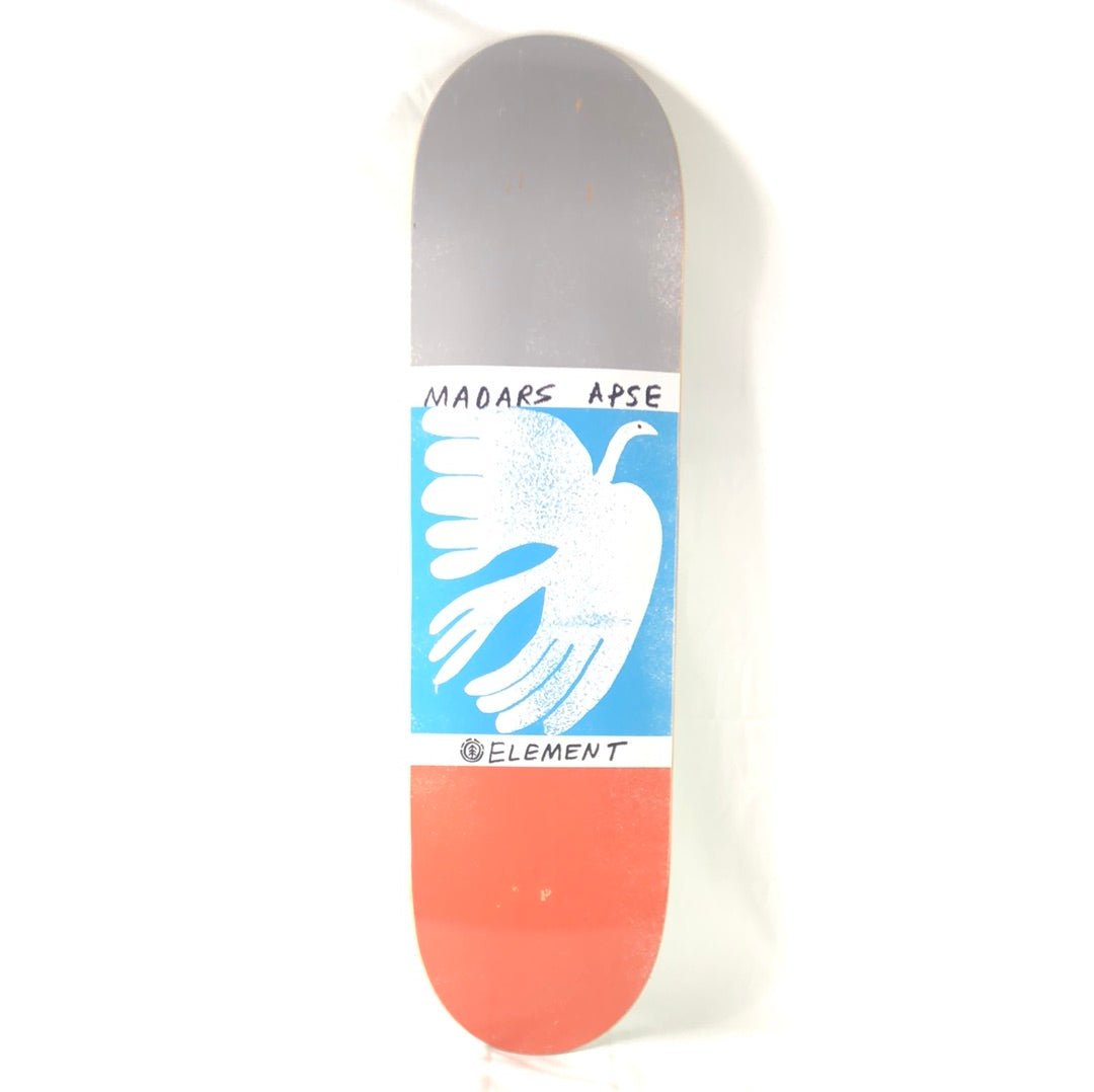 Element Madars Apse Swan Graphic Grey/White/Blue/Orange Size 8.38 Skateboard Deck