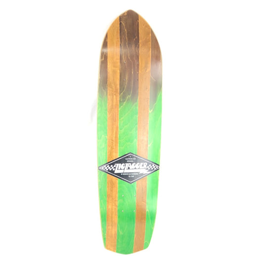Krooked Zig Zagger SF Original Green/Woodgrain 8.5'' Skateboard Deck