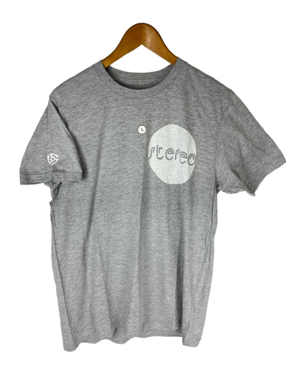 Stereo Moon Grey White Size L S/s Vintage Shirt 90’s