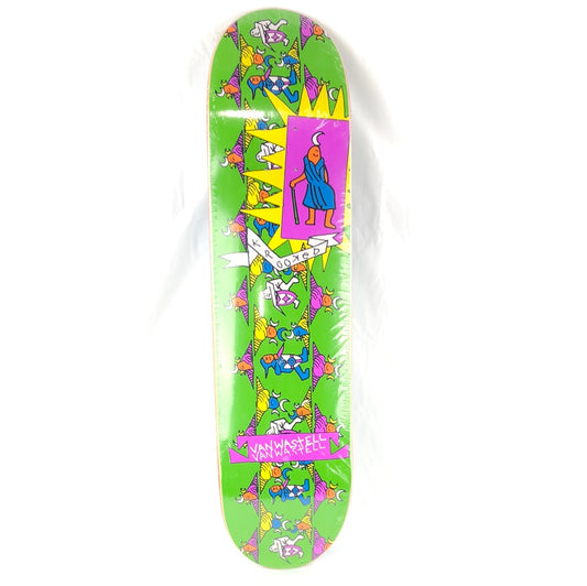 Krooked Van Wastell Bird Mark Madness Green/Multi 8.0'' Skateboard Deck