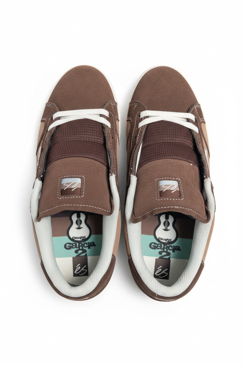 ES Danny Garcia Garcia 2 Habitat Mosaic Leaves & Guitar Brown White US Mens Size 10 Classic Shoes