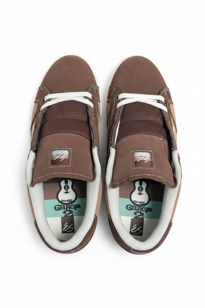 ES Danny Garcia Garcia 2 Habitat Mosaic Leaves & Guitar Brown White US Mens Size 10 Classic Shoes