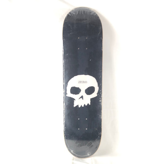 Zero Single Skull Logo Black/White Size 8.38 Skateboard Deck