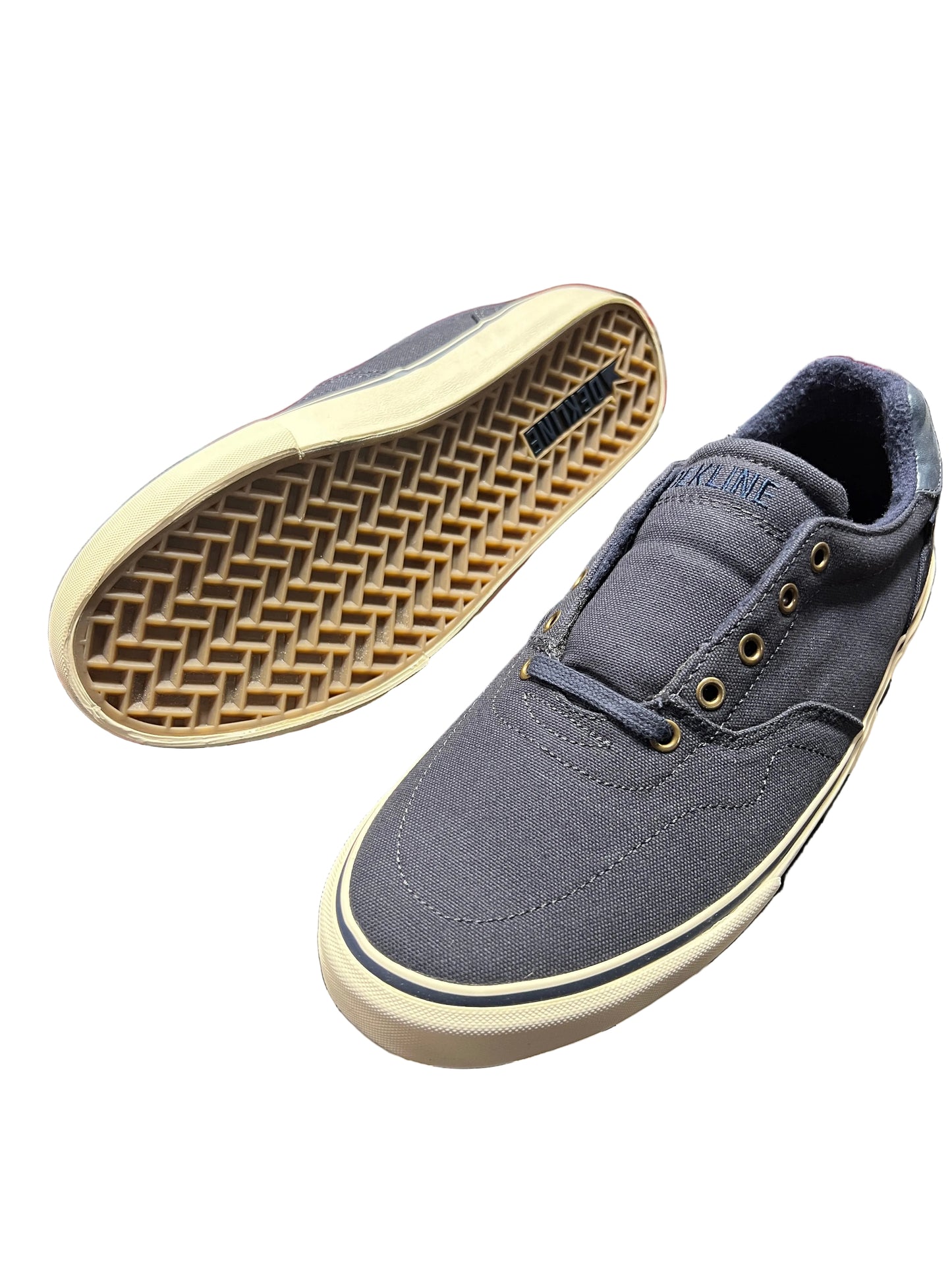 Dekline Wayland Navy White Canvas Size 9 Shoes