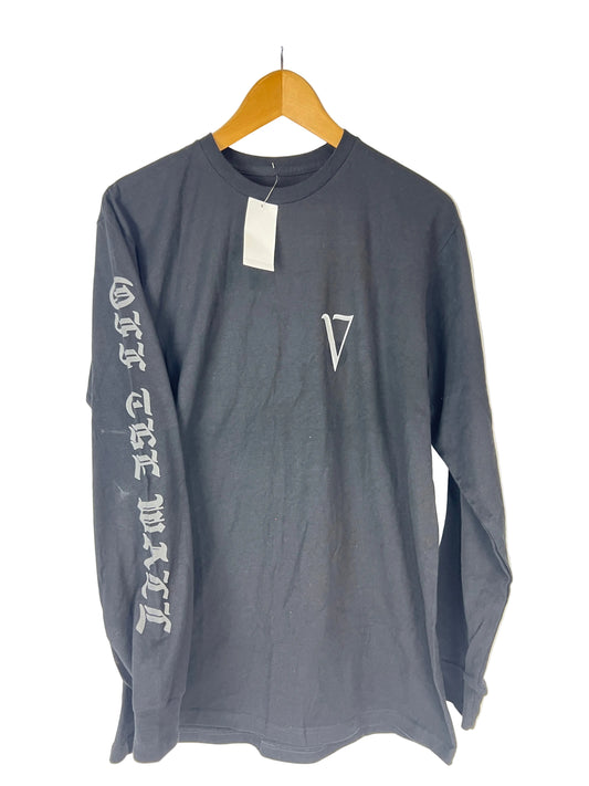 Vans Anthony Van Engelen AVE Vintage Black Grey Large V Front & Back Print Off The Wall Sleeve Print Size M L/s Vintage Shirt