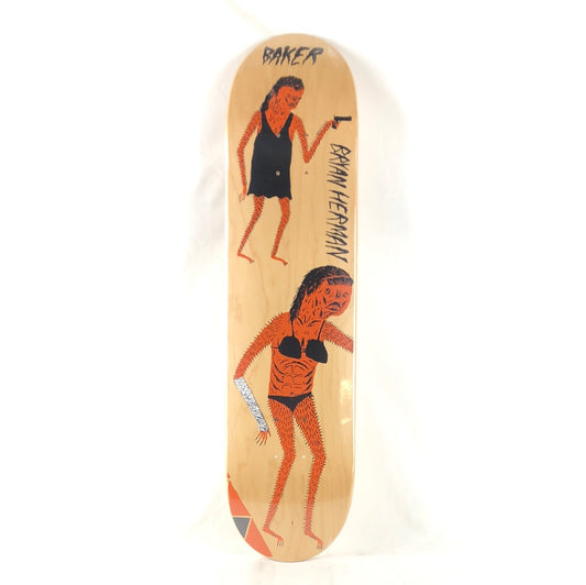 Baker Bryan Herman Neckface Art Blank Multi Color Size 7.58" Skateboard Deck