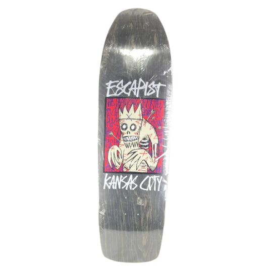 Escapist Kansas City Blank Grey/White/Black/Red/Multi Color Size 9.5" Vintage NOS Deck