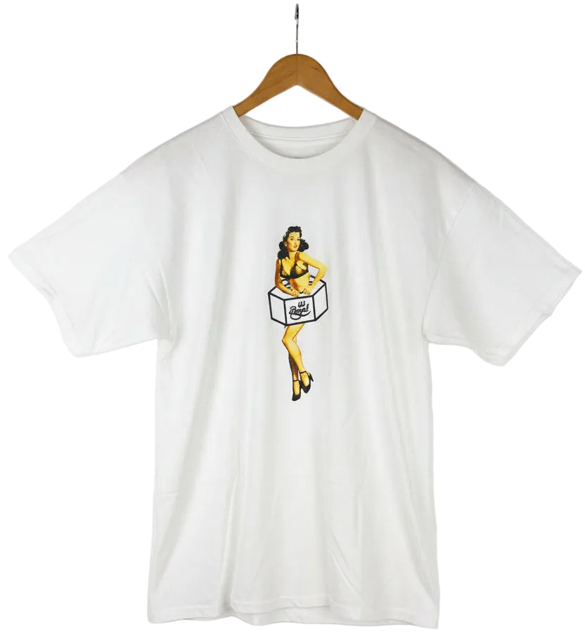 Royal Pin Up White Multi Size L S/s Vintage Shirt