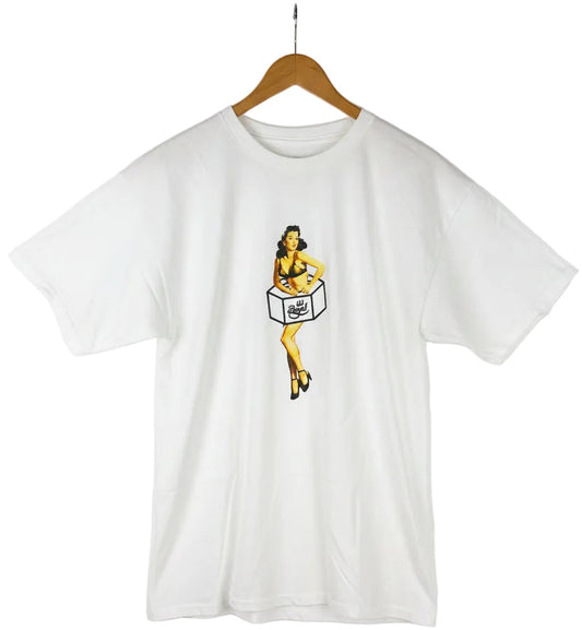 Royal Pin Up White Multi Size L S/s Vintage Shirt