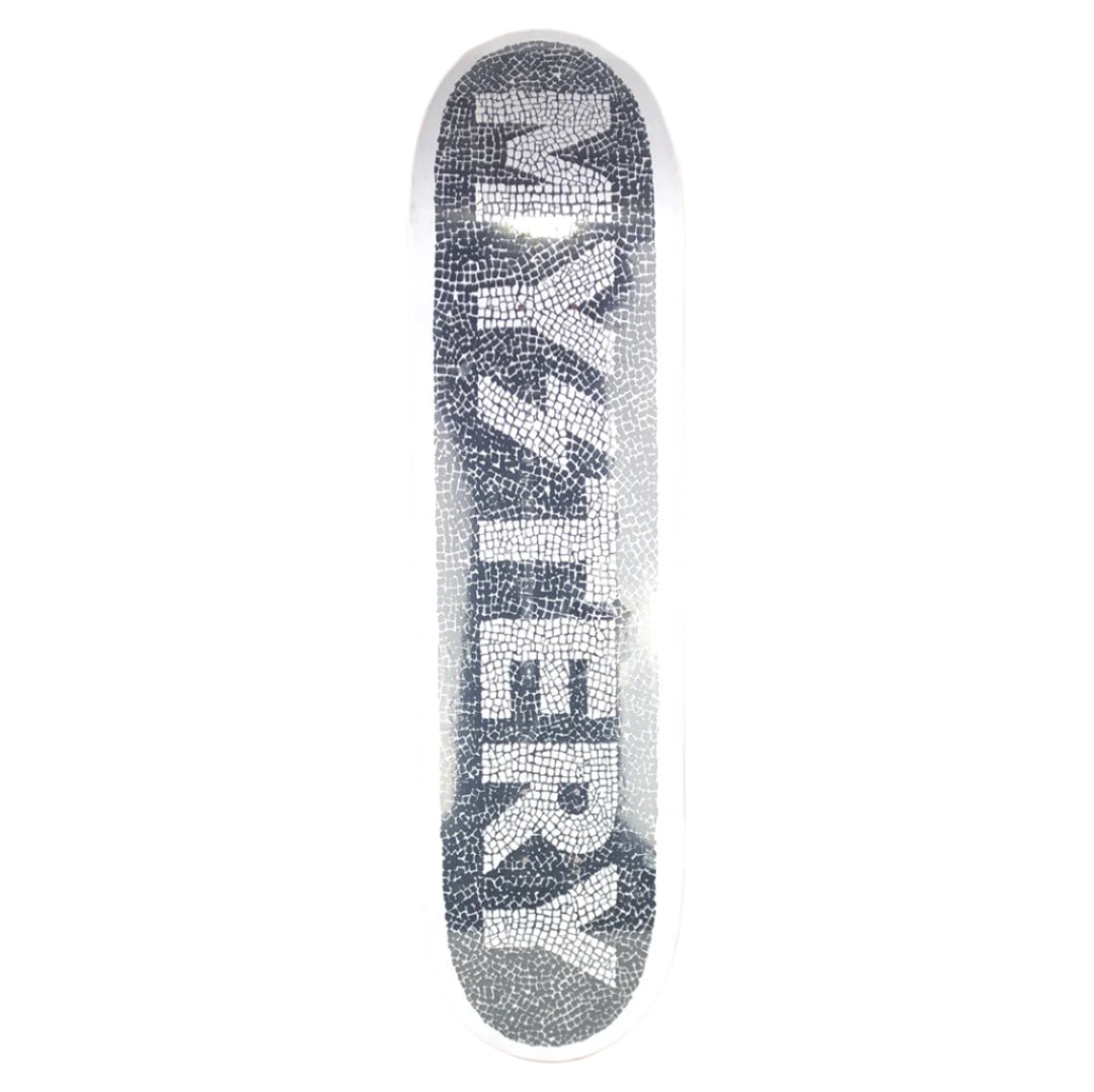 Mystery OG Logo Mosaic Tiles White/Black Size 8.5 Skateboard Deck