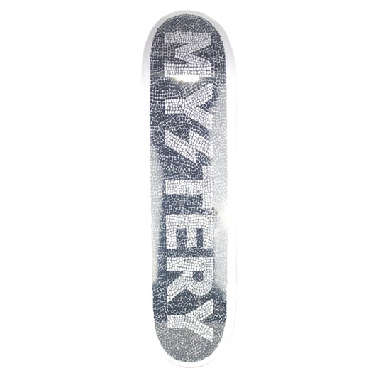 Mystery OG Logo Mosaic Tiles White/Black Size 8.5 Skateboard Deck