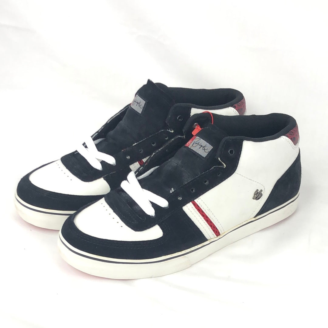 ES Cassette Mid White Black Red 2007 U.S. Mens Size 11