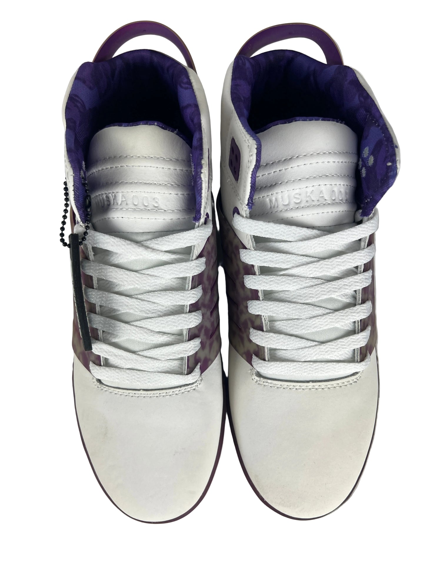 Supra Chad Muska Skytop III White Purple White US Mens Size 9.5 Classic Shoes