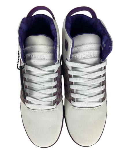 Supra Chad Muska Skytop III White Purple White US Mens Size 9.5 Classic Shoes