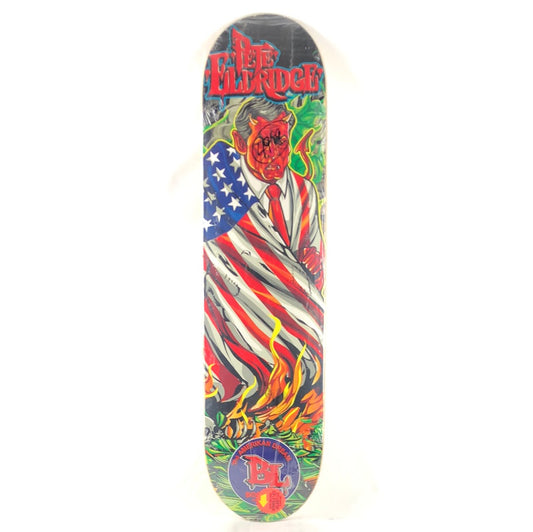 Bootleg Pete Eldridge Amerikan Dream Graphic Multi Color Size 7.5" Skateboard Deck 2004