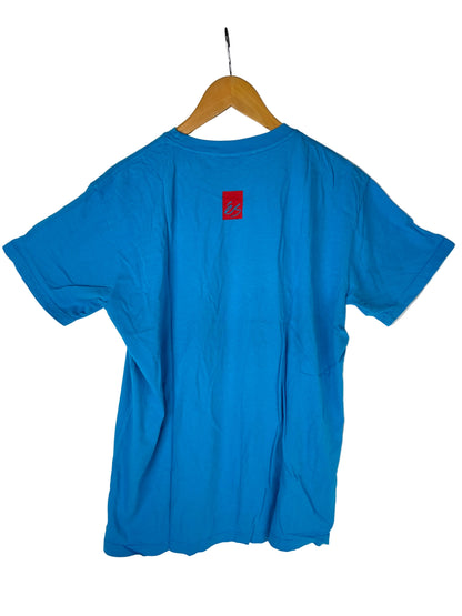 eS Rooster Blue Black Red Size L /s Vintage Shirt