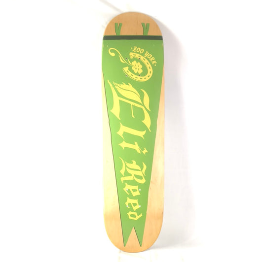 Zoo York Eli Reed Flag Graphic Blank/Green/Tan Size 8.0 Skateboard Deck