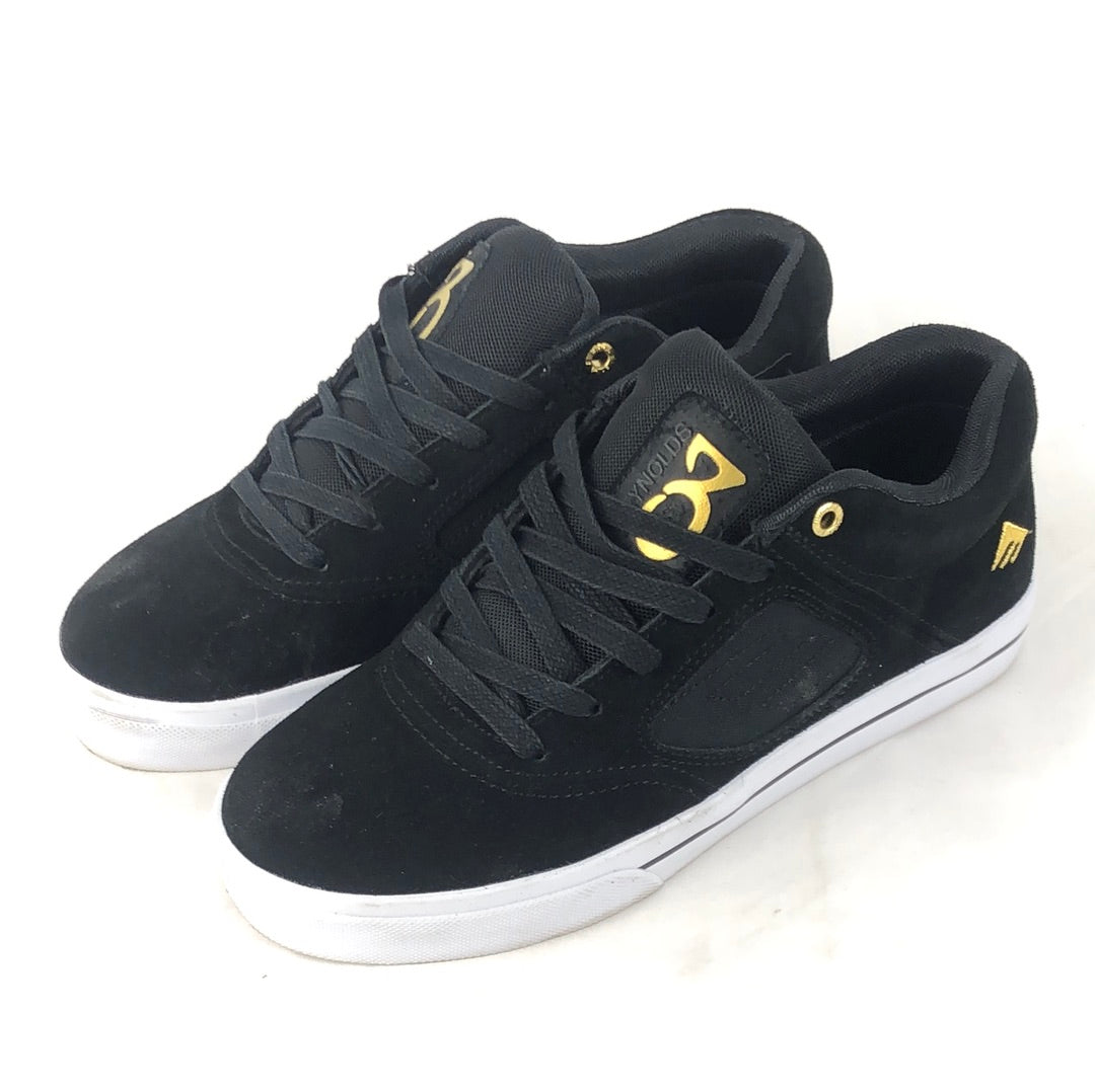 Emerica Reynolds 3 Black Gold White U.S. Men Size 7.5