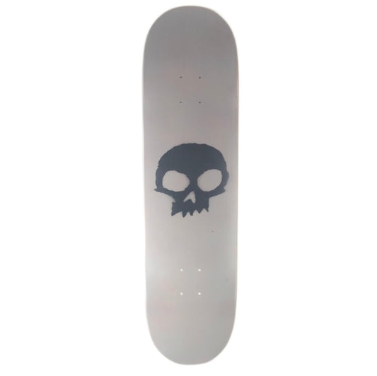 Zero Single Skull Spray Painted Grey/Black Size 8.5 Skateboard Deck