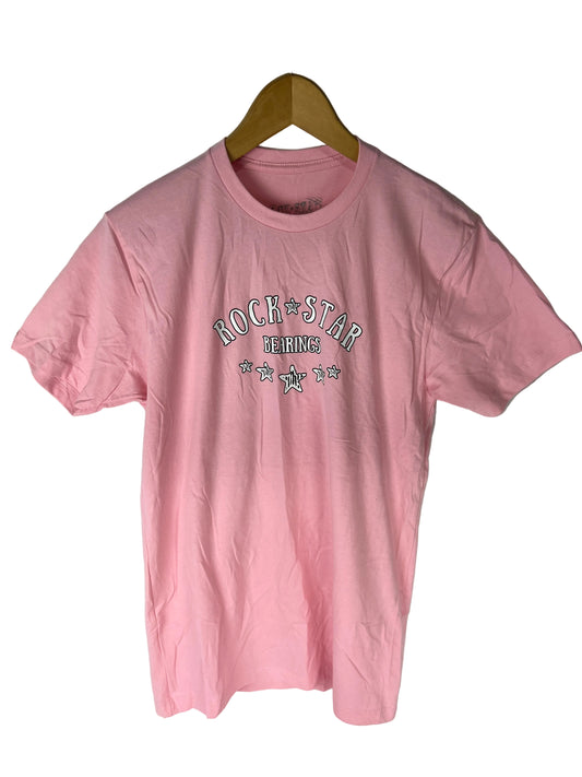 Rockstar Bearings Stars Pink White Size S S/s Vintage Shirt