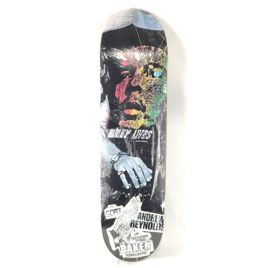Baker Andrew Reynolds X The Goat Bob Marley Shirt Size 8.4 Skateboard Deck