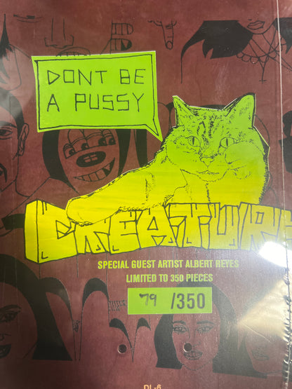 Creature Al Partanen Don't Be A Pussy Green Brown Black Size 8.2" Vintage NOS Deck #79/350 Produced