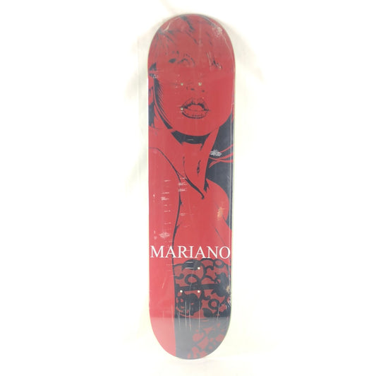 Girl Guy Mariano Female Portrait Red/Black/White Size 7.75" Skateboard Deck
