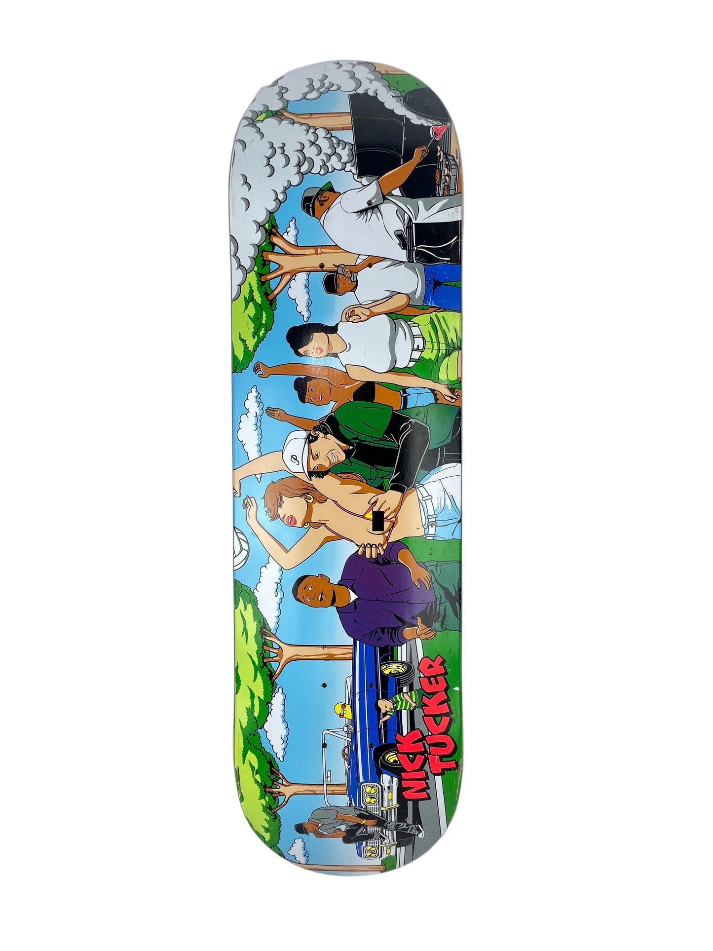 Primitive Nick Tucker Cartoon Explicit Content Multi Size 8.1" Vintage NOS Deck