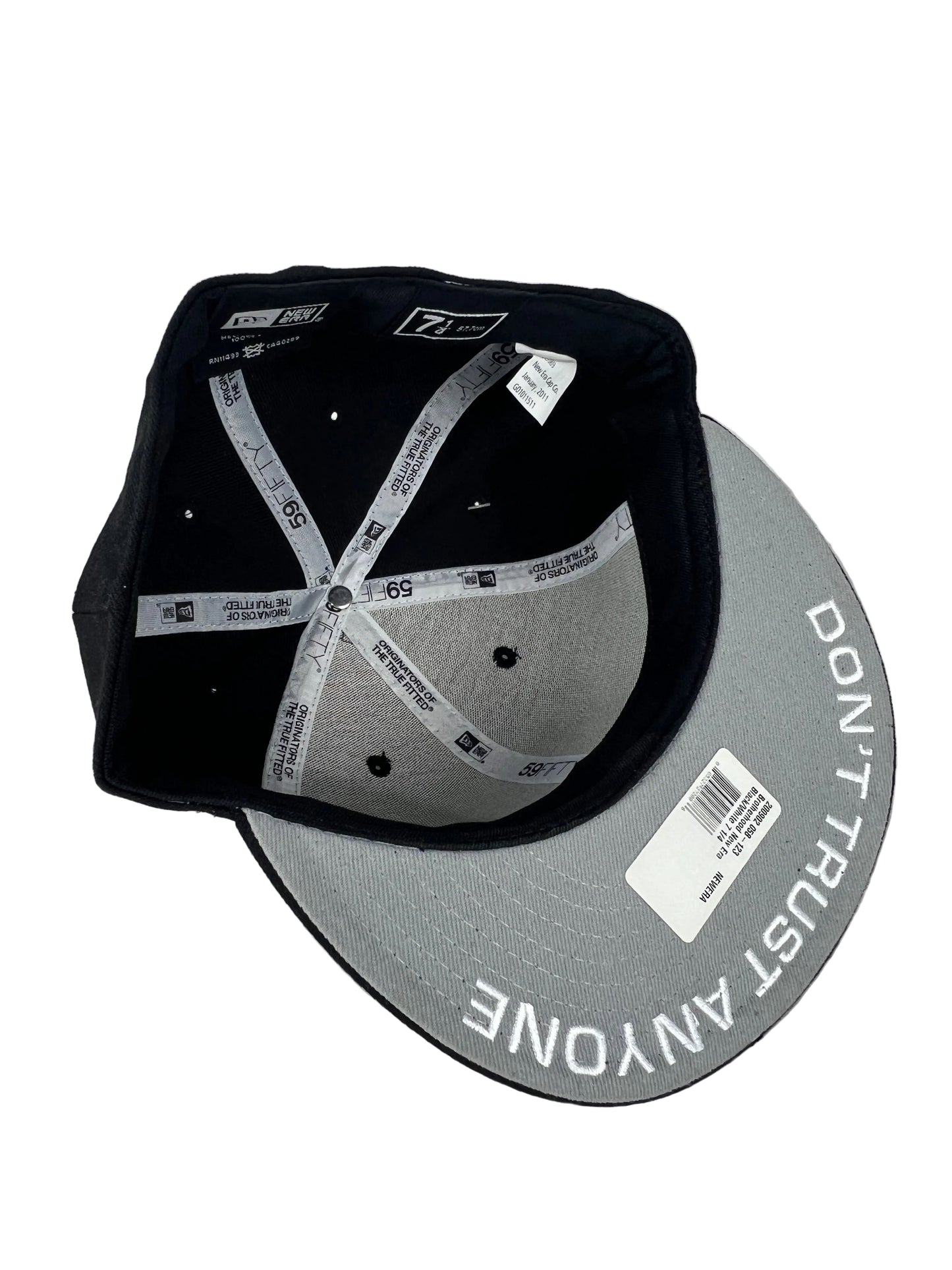 Rob Dyrdek DTA Posse Brotherhood Eagle Black Silver Size 7 1/4 Vintage 59Fifty New Era Fitted Hat