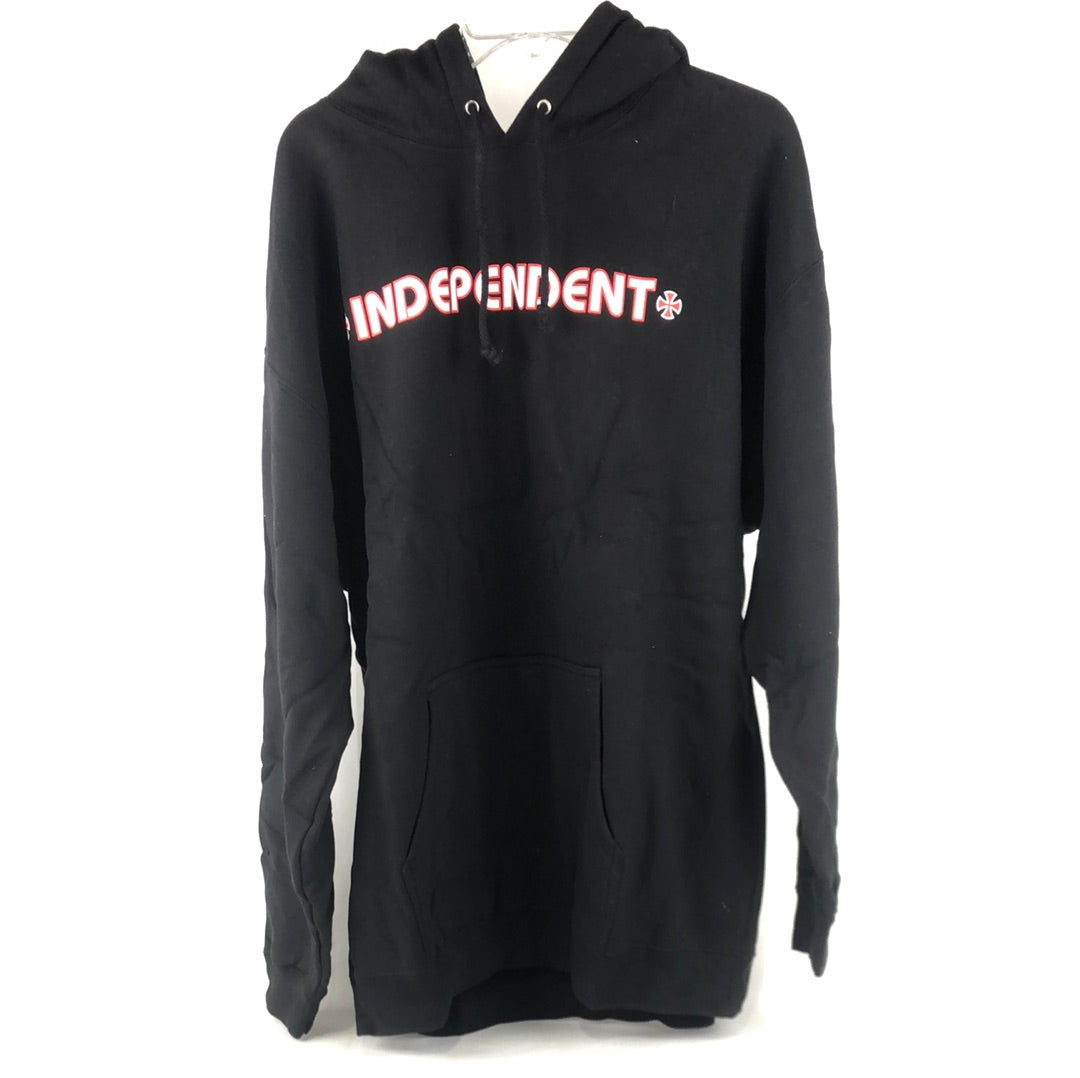 Independent Chest Logo Black White Red Size XL Hooded Jacket