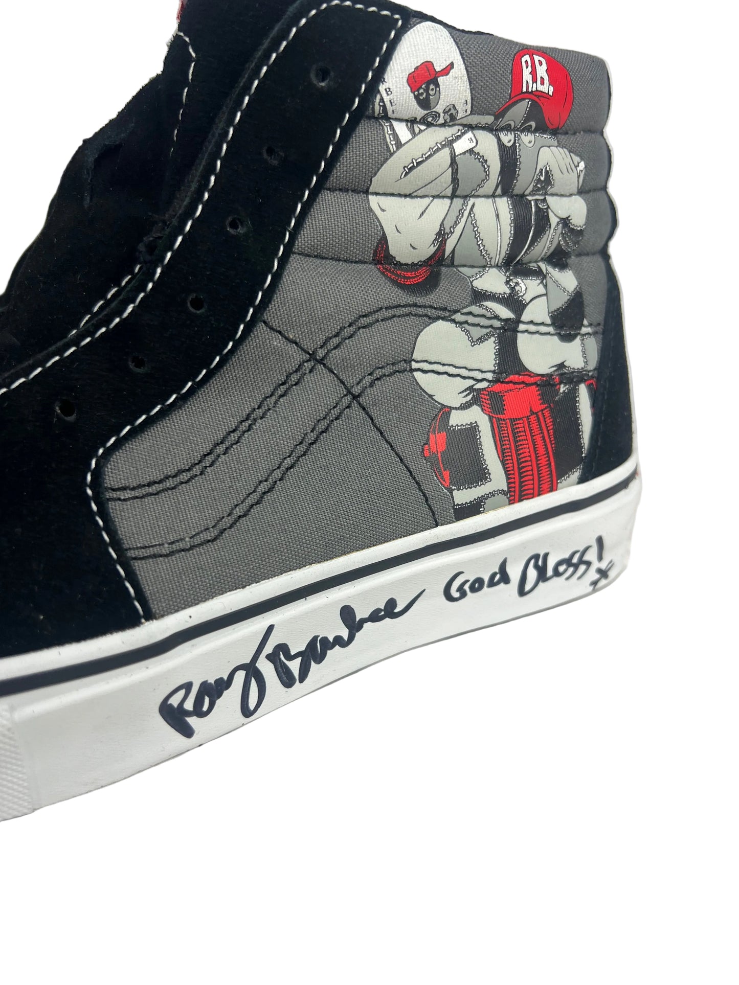 Vans Steve Caballero X Ray Barbee Autographed Cab 1 RB Rag Doll Black Charcoal US Mens Size 7.5 Vintage NOS Shoes 2004