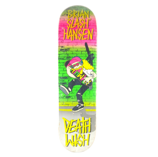 Deathwish Brian Slash Hansen Otto Simpsons Pink/Green 8.5" Skateboard Deck