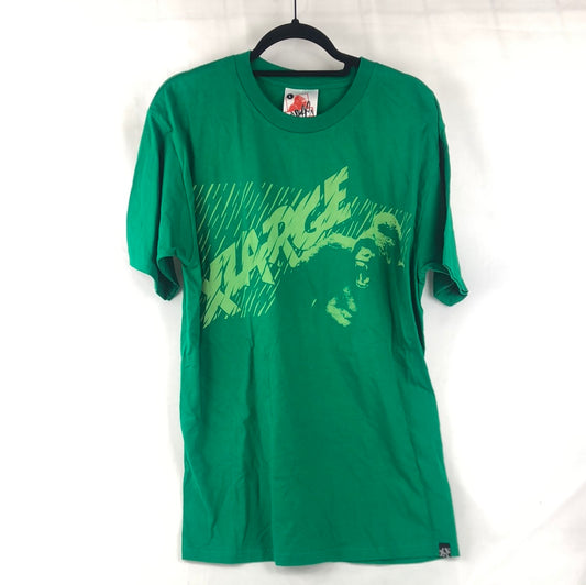 X Large Front Logo Green Size L S/s Shirt