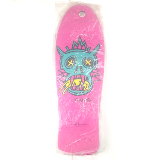 Alien Workshop Keith Haring Monster Drawing Blue/Pink 10" Shaped Skateboard Deck