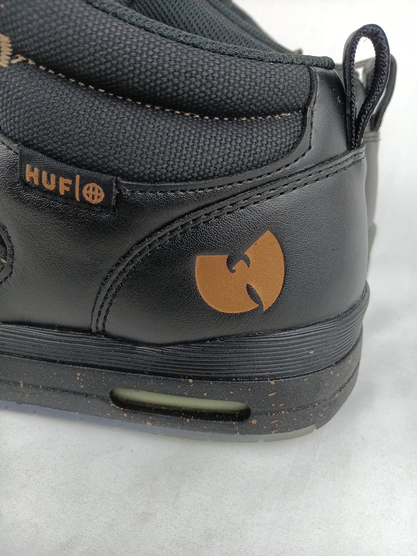 Huf HR-1 WUTANG Edition Black  Leather Size 9 Shoes