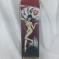 Hollywood Skateboards Dame Fate Woodgrain Red Black Size 7.5" Vintage NOS Deck