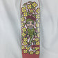 Krooked Mark Gonzales Sweatpants Flowers Burgundy Yellow Green Size 7.75" Vintage NOS Deck