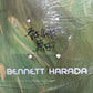 Santa Monica Airlines Bennett Harada Signed Logo Green White Size 8.9 Shaped Skateboard Deck